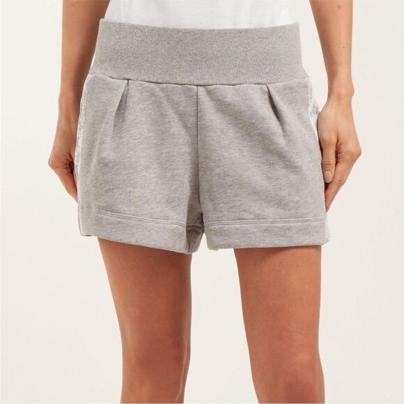 ADIDAS X STELLA MCCARTNEY | Gray Essentials Cotton Fleece Shorts Women’s Size L - Picture 3 of 12